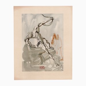 Salvador Dali, The Punishment of Vanni Fucci, 1964, Original Woodcut