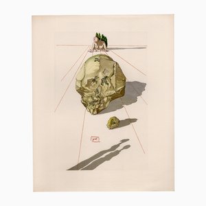 Salvador Dali, Ugolino et Ruggieri, 1964, gravure sur bois originale