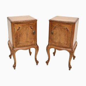 Französische Nachtschränke aus Wurzelholz, 1920er, 2er Set