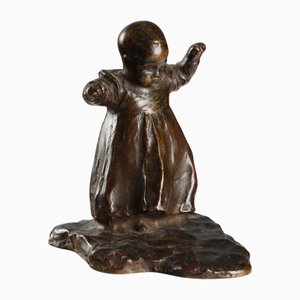 Primi Passi Sculpture in Bronze attributed to Antonio Ugo