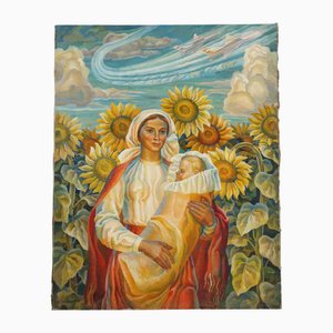 Viktor Petrovich Rudametkin, Sunflowers, Oil on Canvas