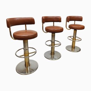Vintage Swedish Jupiter Bar Stools by Börje Johanson, 1960s, Set of 3