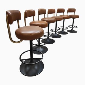 Swedish Bar Stools by Börje Johanson, 1960s, Set of 6