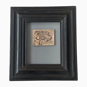 Joan Miró, Laurels Number One Relief, 20th Century, Patinated Bronze