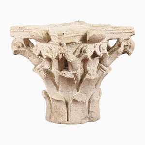 Chapiteau Style Corinthien en Pierre Blanche