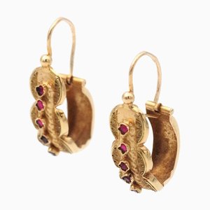 Antique Lighter Poissardes Earrings, Set of 2
