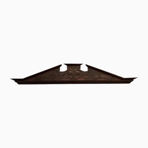 Carved Wooden Pediment Decorated with Birds and Lilies, 1751