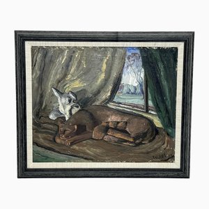 William McCance, Maternal Stillness, Oil Painting, 1940s