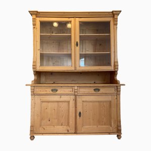 Art Nouveau Natural Wood Cupboard, 1890s