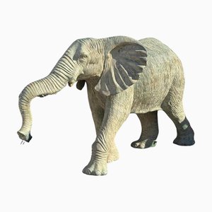 Life-Size Bronze Elephant Sculpture, 1990