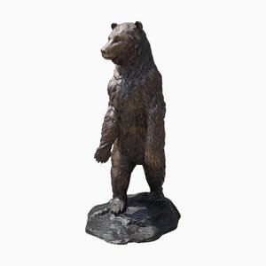 Lebensgroße Bärenskulptur aus Bronze, 2000