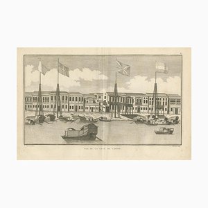 Pierre Sonnerat, View of the City of Canton with Foreign Factories, 1806, Paper