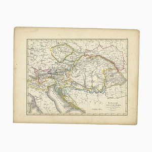 Antique Map of the Austrian Empire by Petri, 1852