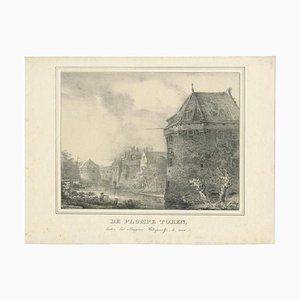 Houtman, Plompetoren in Utrecht, 1830, Paper