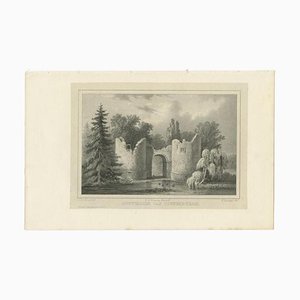 Van Der Aa, Ruins of Toutenburg Castle, 1846, Paper