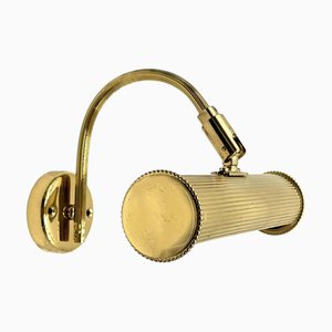 Wall Lamp in Brass with Adjustable Shade from Schröder & Co.