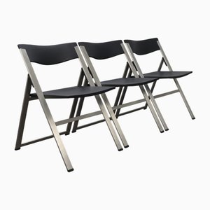 Sillas plegables P08 de Justus Kolberg para Tecno, años 90. Juego de 3
