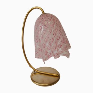 Lampe de Bureau Fazzoletto en Verre de Murano Or Rose par La Murrina, 1980s