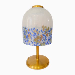 Lampada da tavolo vintage in vetro di Murano di Vistosi, anni '80