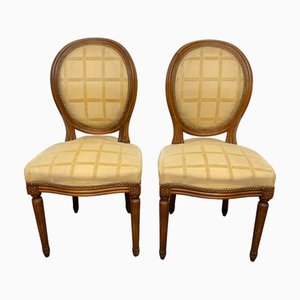 Set of Louis XVI Style Medallion Chairs, 1890s