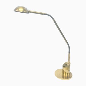 Lampe de Bureau Yon en Laiton par Florian Schulz, 1980s