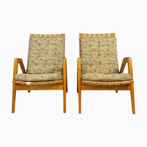 Vintage Lounge Chairs by Jan Vaněk, 1940s, Set of 2