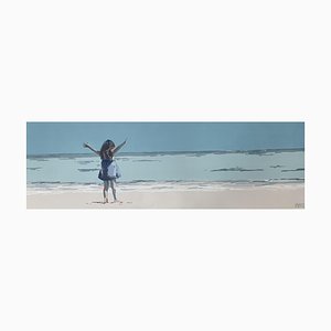 Joanna Woyda, The Beach: Happiness, 2024, Acrylic on Canvas