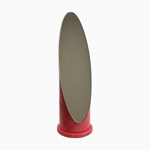 Fuchsia Lipstick Tabletop Mirror, Italy, 1970s