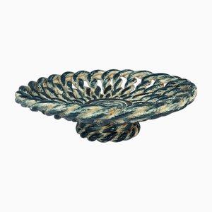 Woven Ceramic Basket from Vallauris, France, 1950s