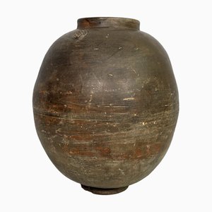 Jarrón Mid-Century de terracota, años 50