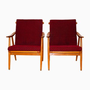 Vintage Armchairs, 1950s, Set of 2
