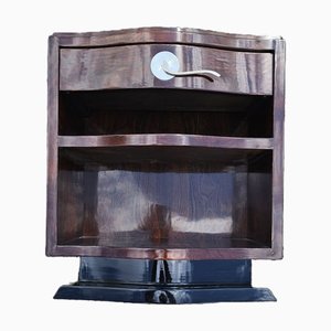 Art Deco Bedside Table in Varnished Rosewood, 1930s