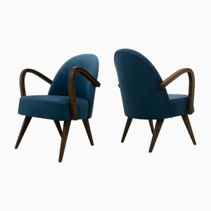 Mid-Century Cocktail Chairs, Poland, 1950s, Set of 2