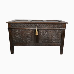 Charles II Oak Coffer, 1630s