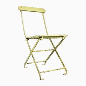 English Green Pavilion Folding Chair, 1950s
