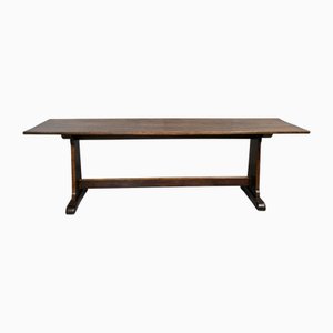 Large Farmhouse Refectory Dining Table in Oak, 1920s