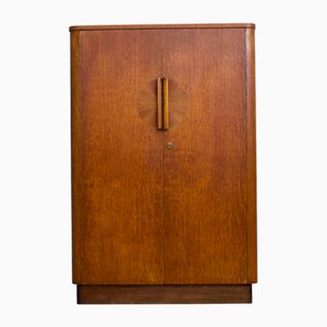 Armoire Compacte Art Déco en Chêne, 1930s
