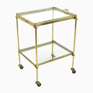 Serving Bar Cart in Brass, 1960s