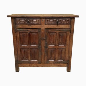 Spanish Carved Walnut Buffet, 1880s