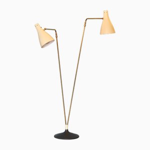 Lampadaire avec Abat-Jour Ajustables, 1950s