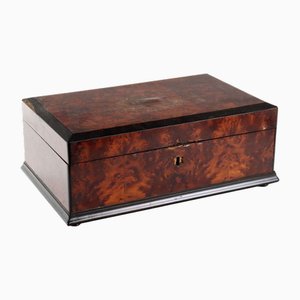 Antique Mahogany Veneer Box, England, 19th Century