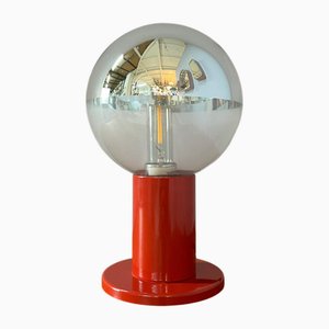 Red Big Globe Table Lamp by Motoko Ishii for Staff