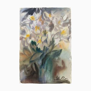 Carlo Ragnan, Nature Morte, Aquarelle, 1970s