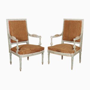 Set of Painted French Chairs