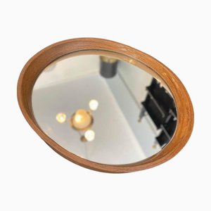 Plateau Miroir avec Rebord en Bois Peint, 1970s