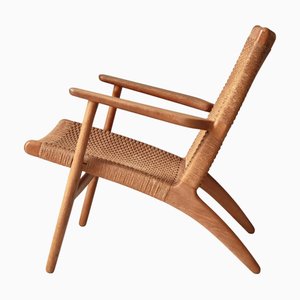 Danish Lounge Chair by Hans J. Wegner for Carl Hansen & Søn, 1950s