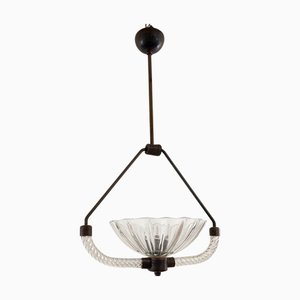 Mid-Century Modern Hanging Light by Ercole Barovier, 1930s