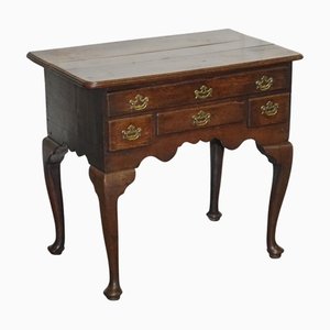 Antiker englischer georgianischer Schreibtisch aus Eiche, 1700er