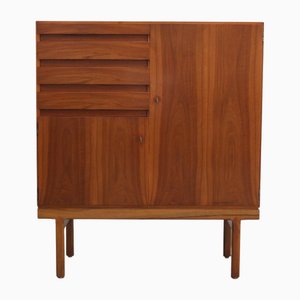 Walnut Abstracta Cabinet by Jos De Mey for Van Den Berghe-Pauvers, 1960s