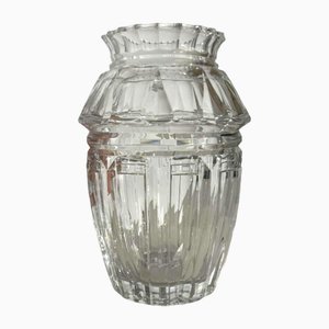 Art Deco Vase in Cut Crystal by Joseph Simon for Val Saint Lambert, 1920s